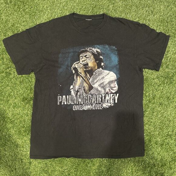 Unknown Other - Paul McCartney 2016 One On One Tour Black T Shirt Concert Men’s Size Large Y2K